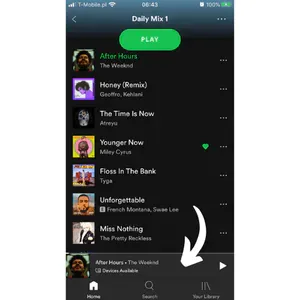 Spotify Sleep Timer iOS step 1: open now playing screen Step-1-Sleep-Timer-on-iOS.png