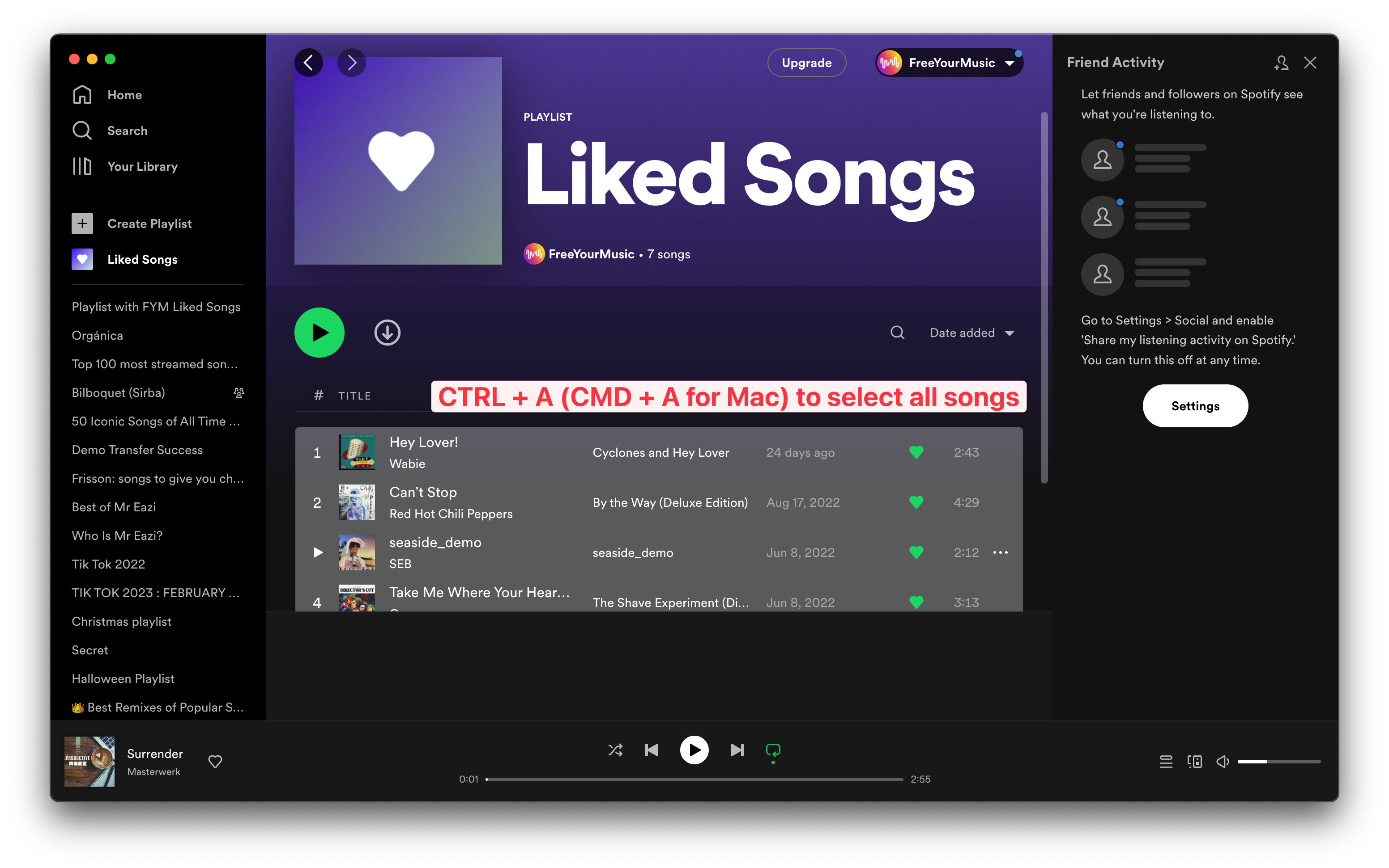 Select All Screenshot