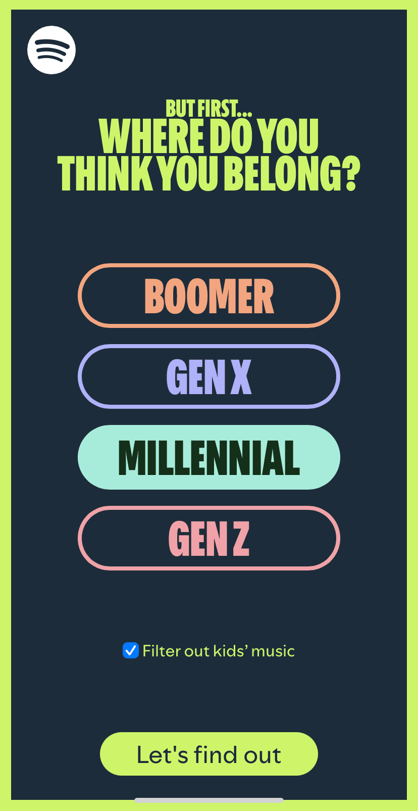 How To Take Music Generation Quiz on Spotify