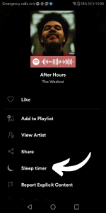 Spotify Sleep Timer Android step 3: find Sleep Timer option set-spotify-sleep-timer-on-android.png