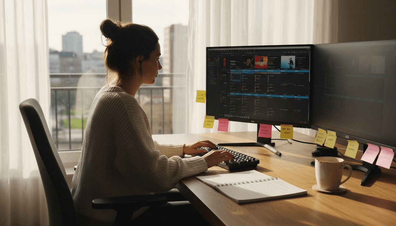 Music curator automating playlists on computer
